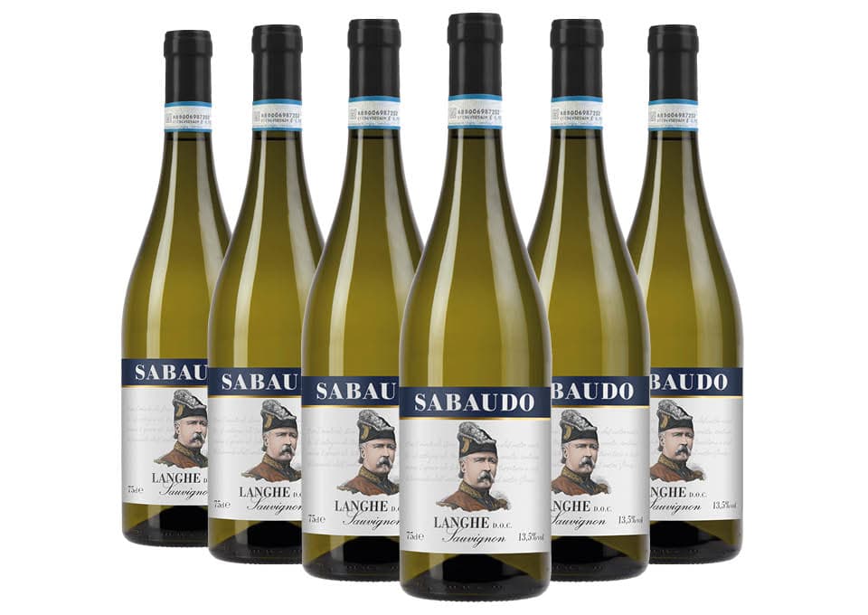 Langhe  DOC Sauvignon 2022 Sabaudo 6 bouteilles de 0,75 ℓ