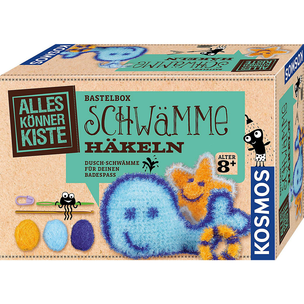 Alleskönnerkiste: Bastelbox Schwämme häkeln