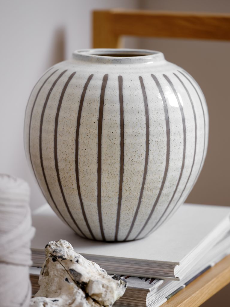 SOFUS Wazon SOFUS Ø21xW21cm szary/brązowy