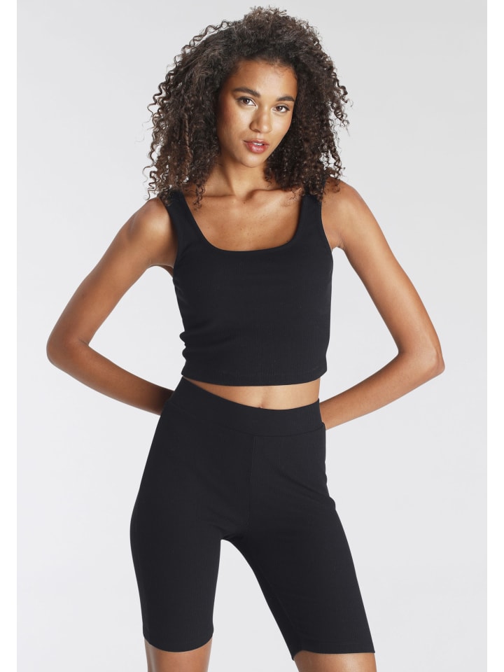 LASCANA Shorty in schwarz günstig kaufen