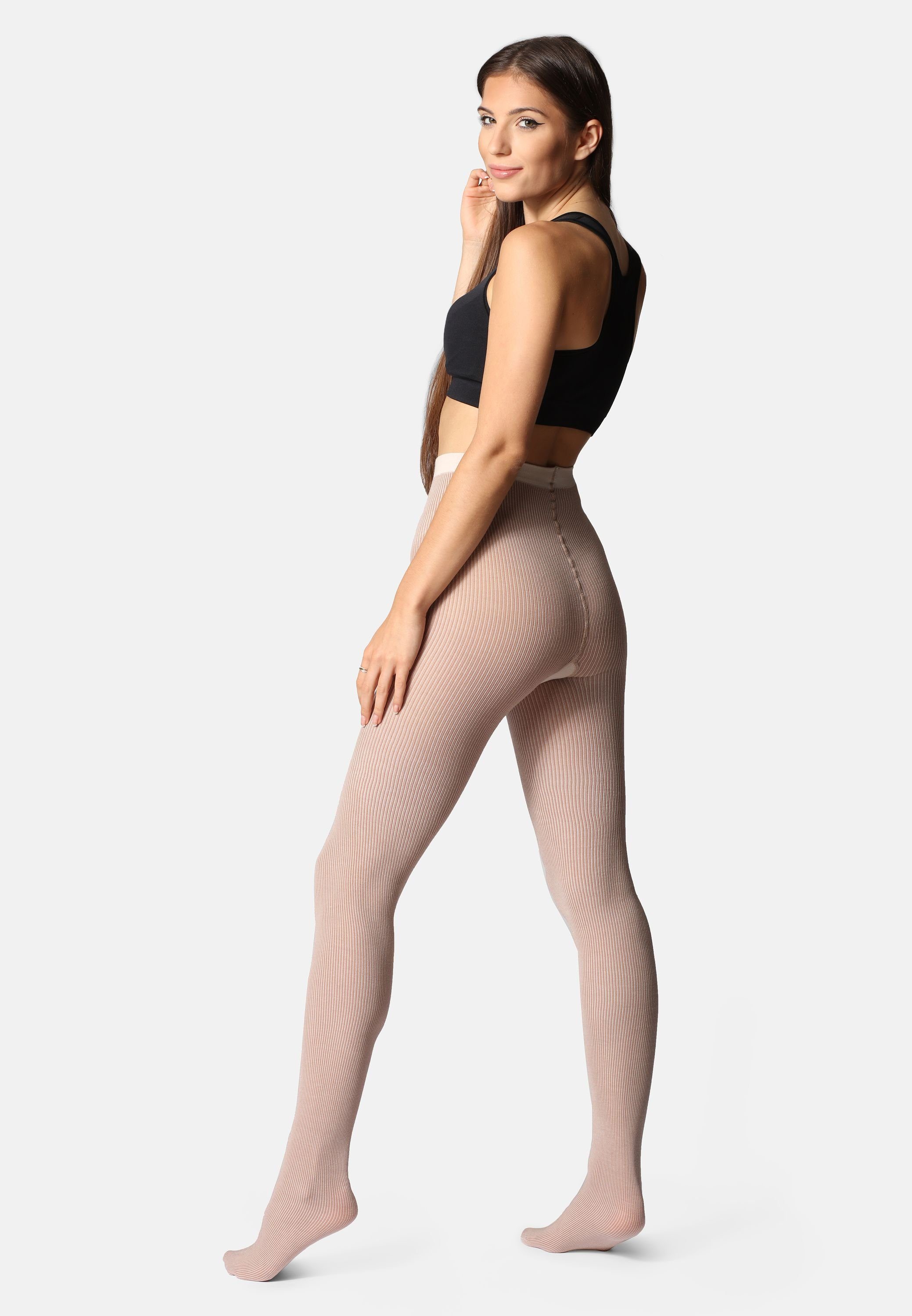 Bellivalini Strumpfhose Damen Strumpfhose aus Baumwolle BLV-1114 100 DEN (1 St)