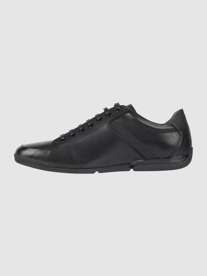 Sneaker aus Leder Modell 'Saturn' in schwarz