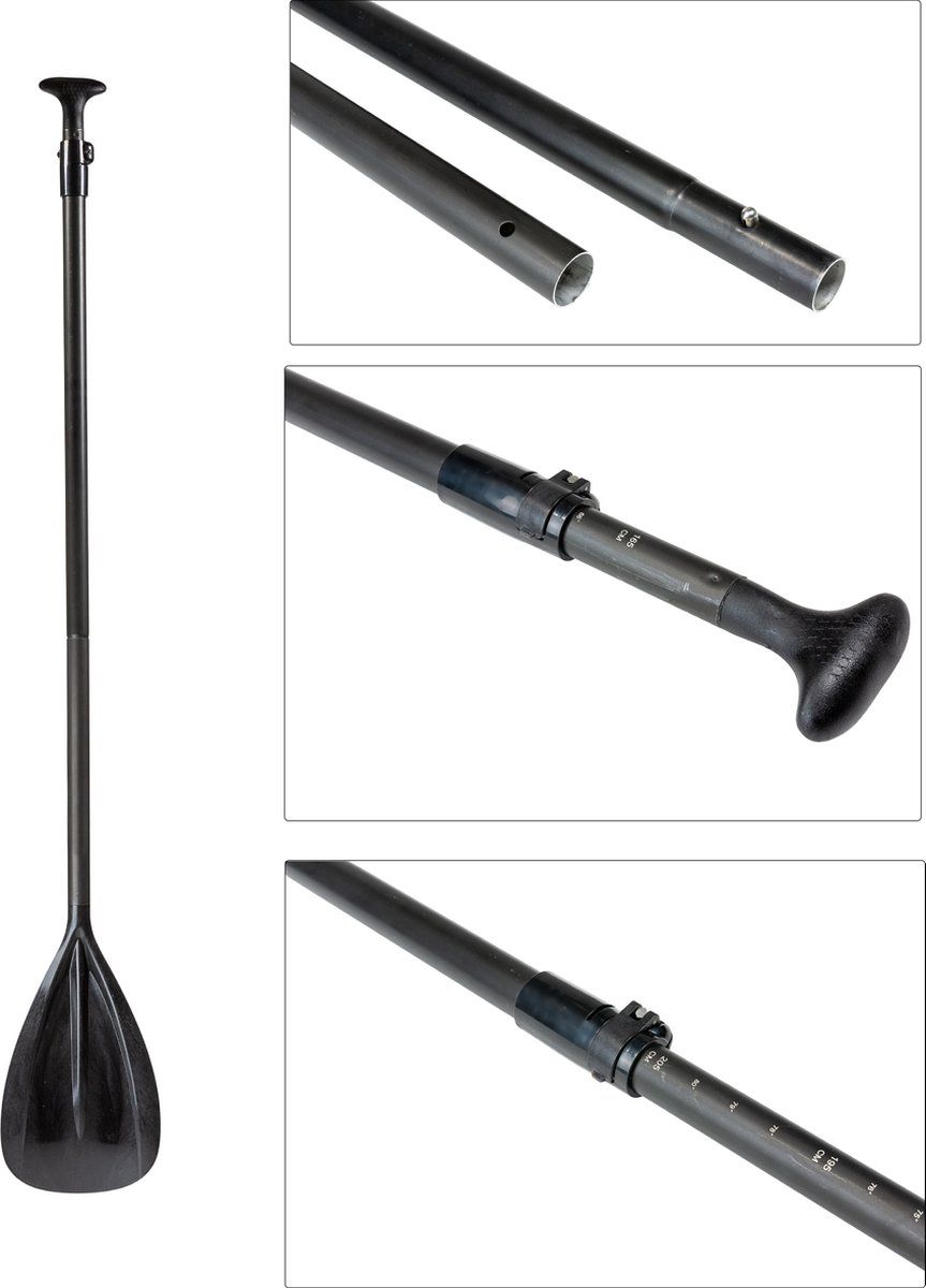 Campingwise Schwarz aufblasbar Sup Board set