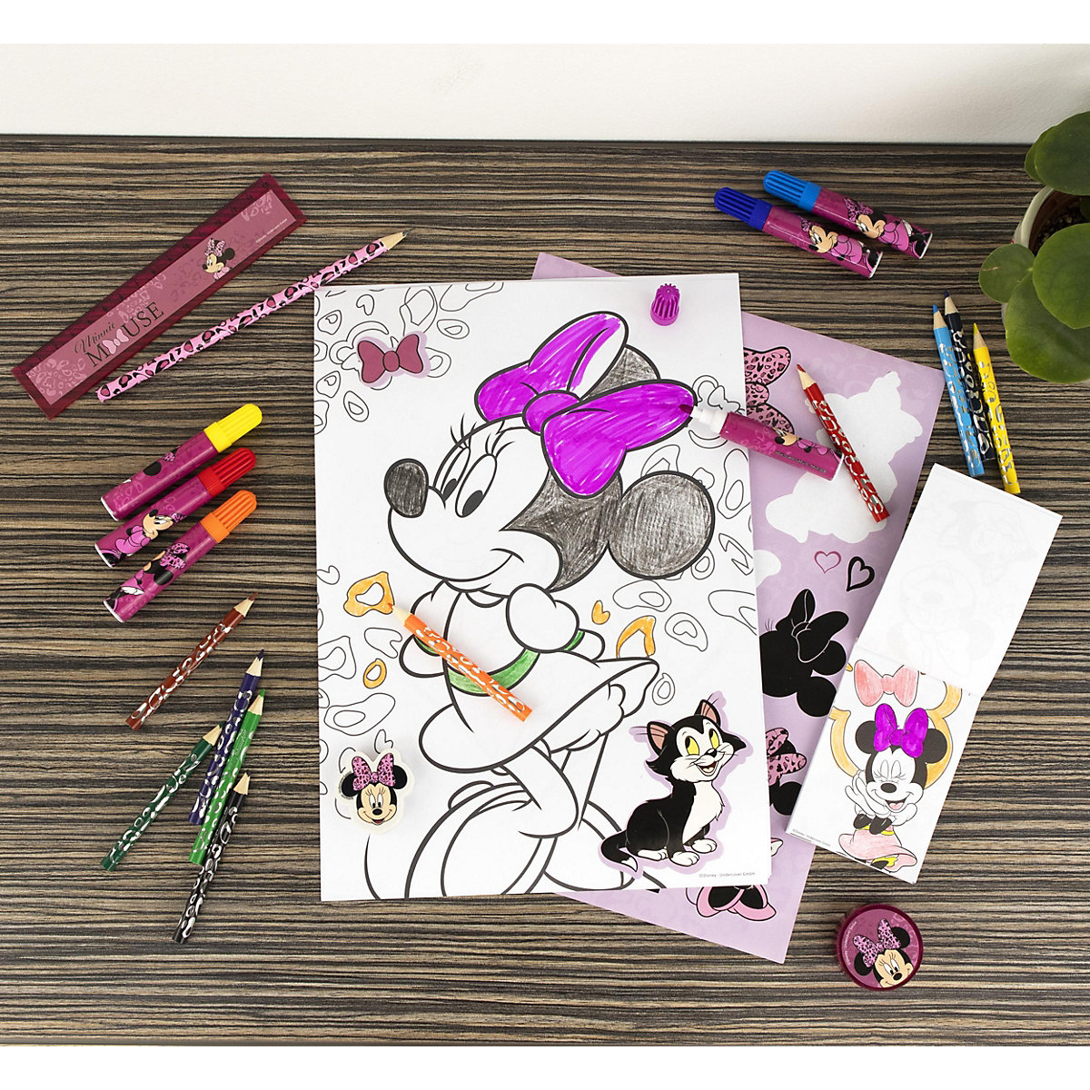Mal- und Schreibturm   Minnie Mouse, 35-tlg.