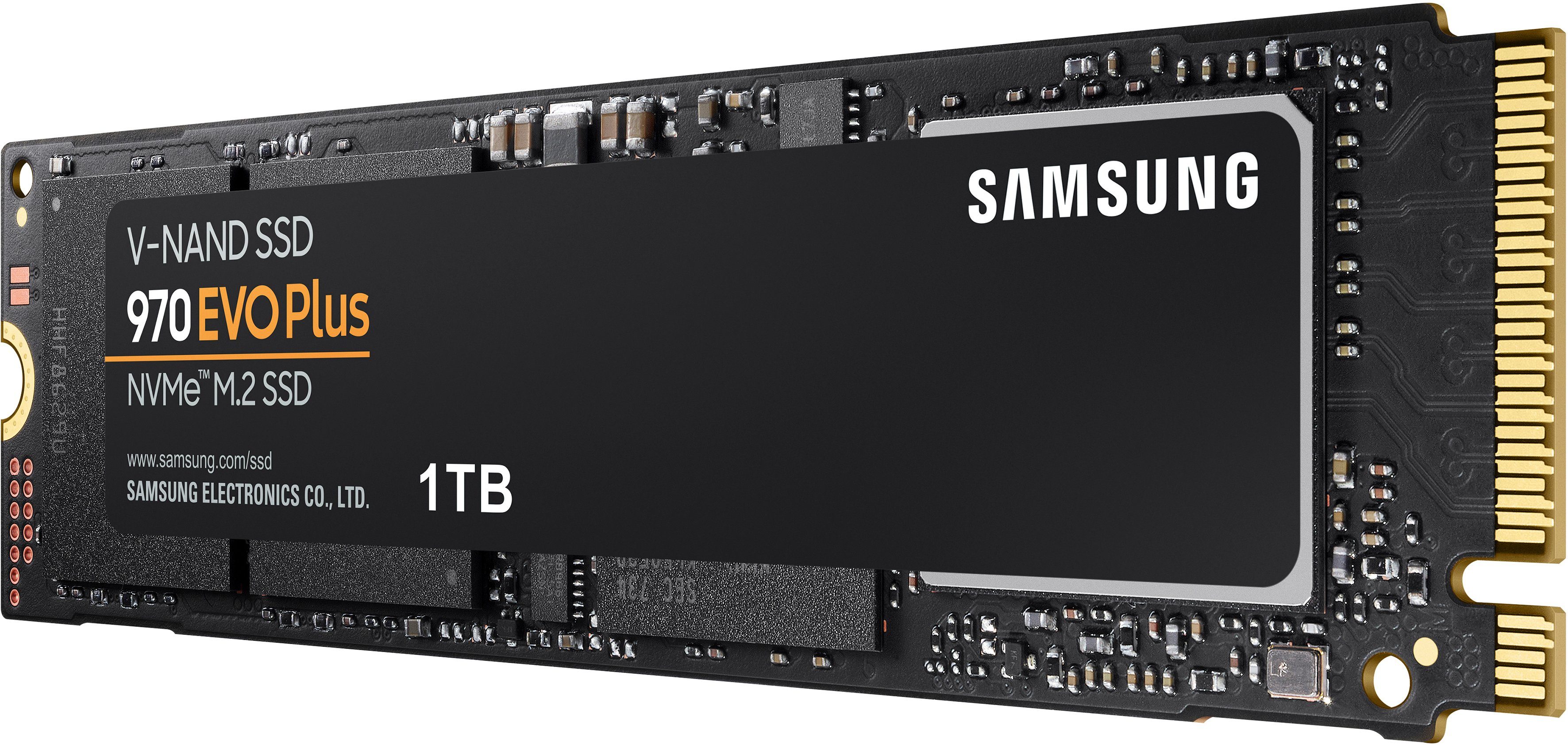 Samsung 970 EVO Plus NVMe™ M.2 1 TB interne SSD (1 TB) 3500 MB/S Lesegeschwindigkeit, 3300 MB/S Schreibgeschwindigkeit