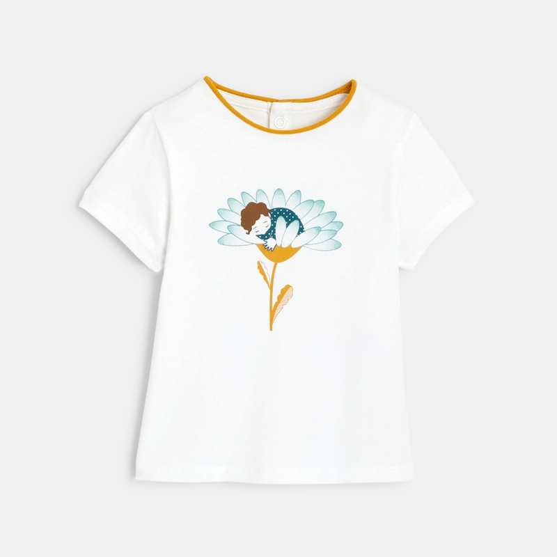 T-shirt manches courtes vert bébé fille