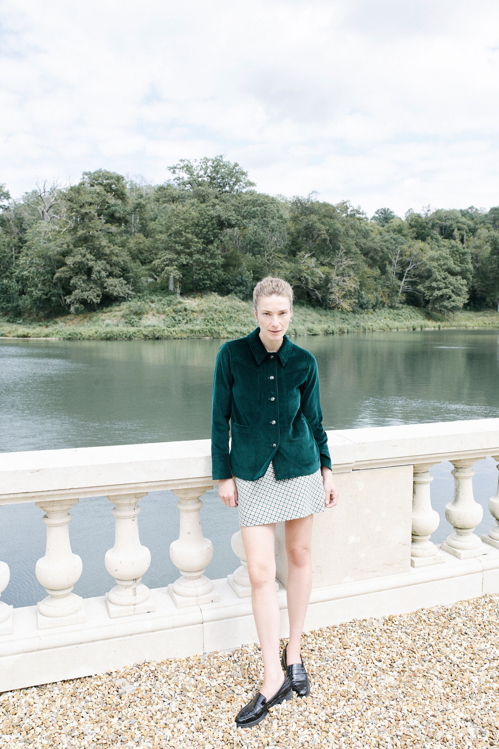 veste thea vert fonce femme