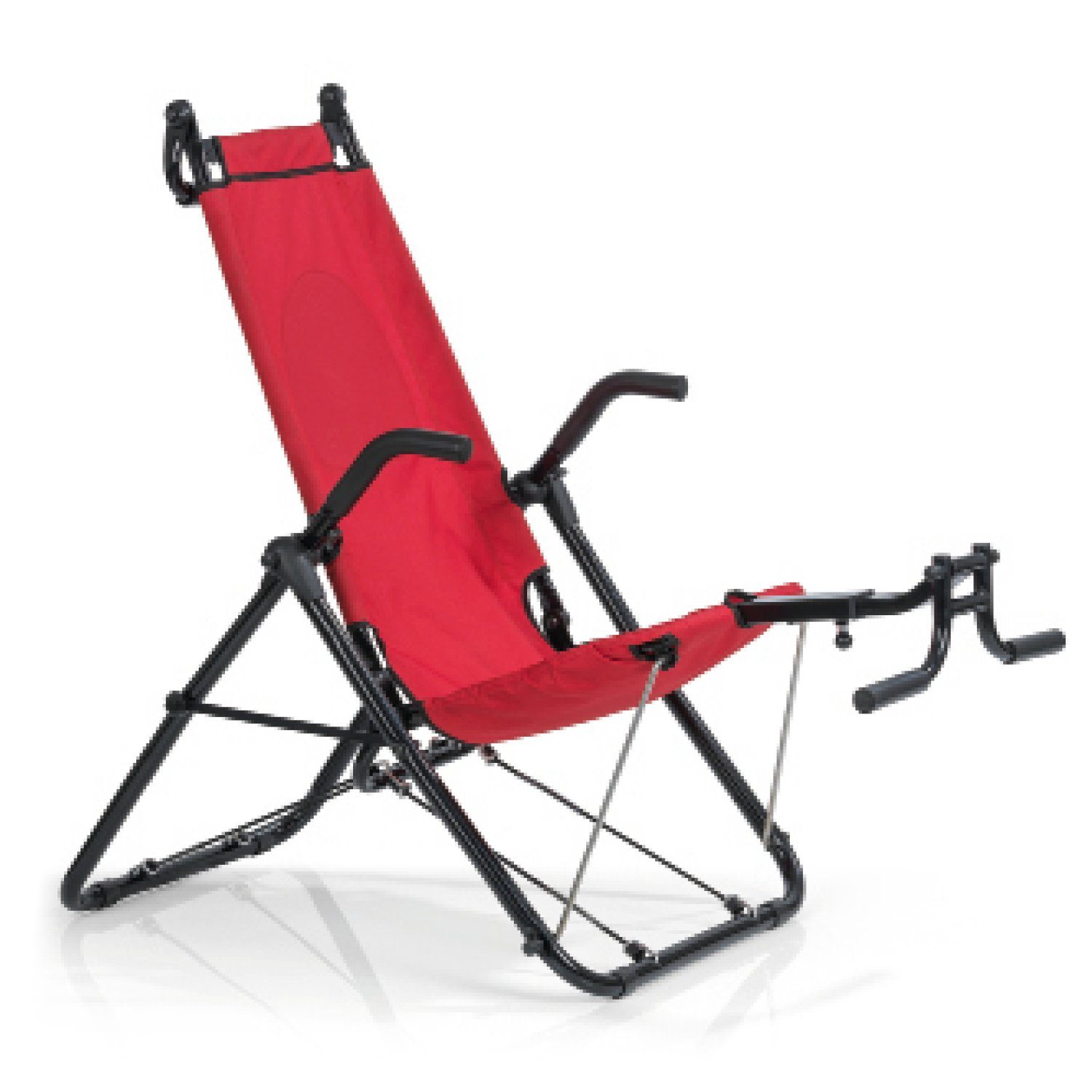 MAXXMEE Heimtrainer Inversionstrainer - Rückentrainer - Deluxe - rot/schwarz