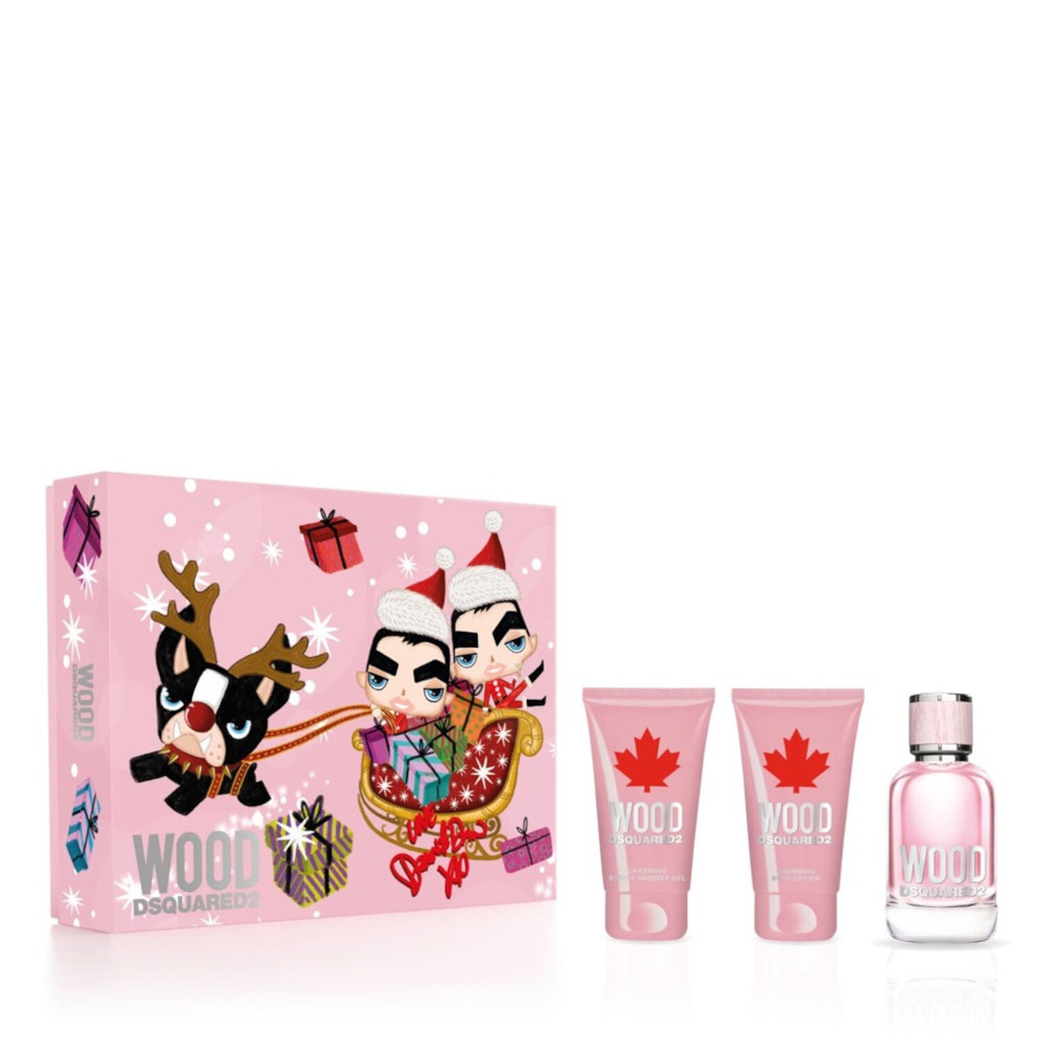 Dsquared Wood Femme Coffret EDT 50ml + Gel Douche + Lait Corps