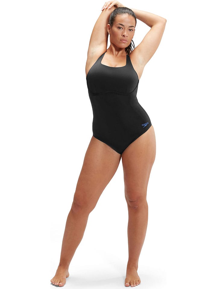 Speedo Badeanzug in Blau/ Schwarz günstig kaufen