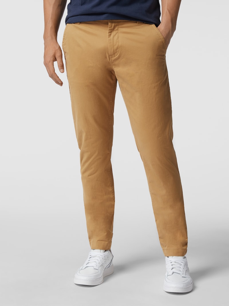 Slim Fit Chino mit Stretch-Anteil Modell 'Scanton' in beige