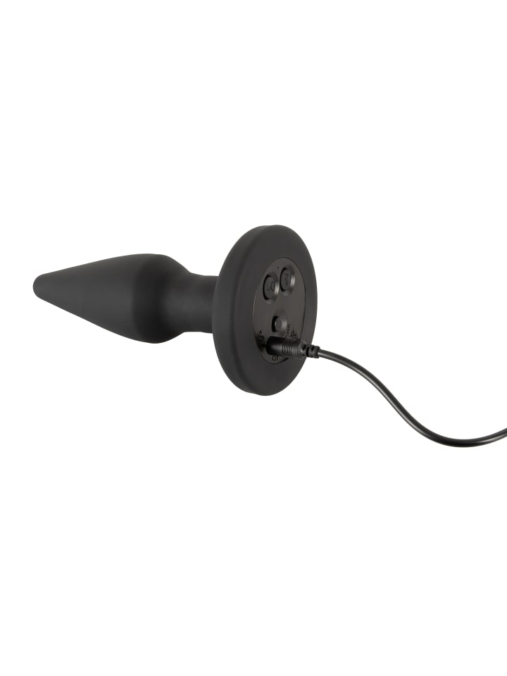 ANOS aufblasbarer Analplug RC Inflatable Plug with Vibration in schwarz günstig kaufen 14,5 cm