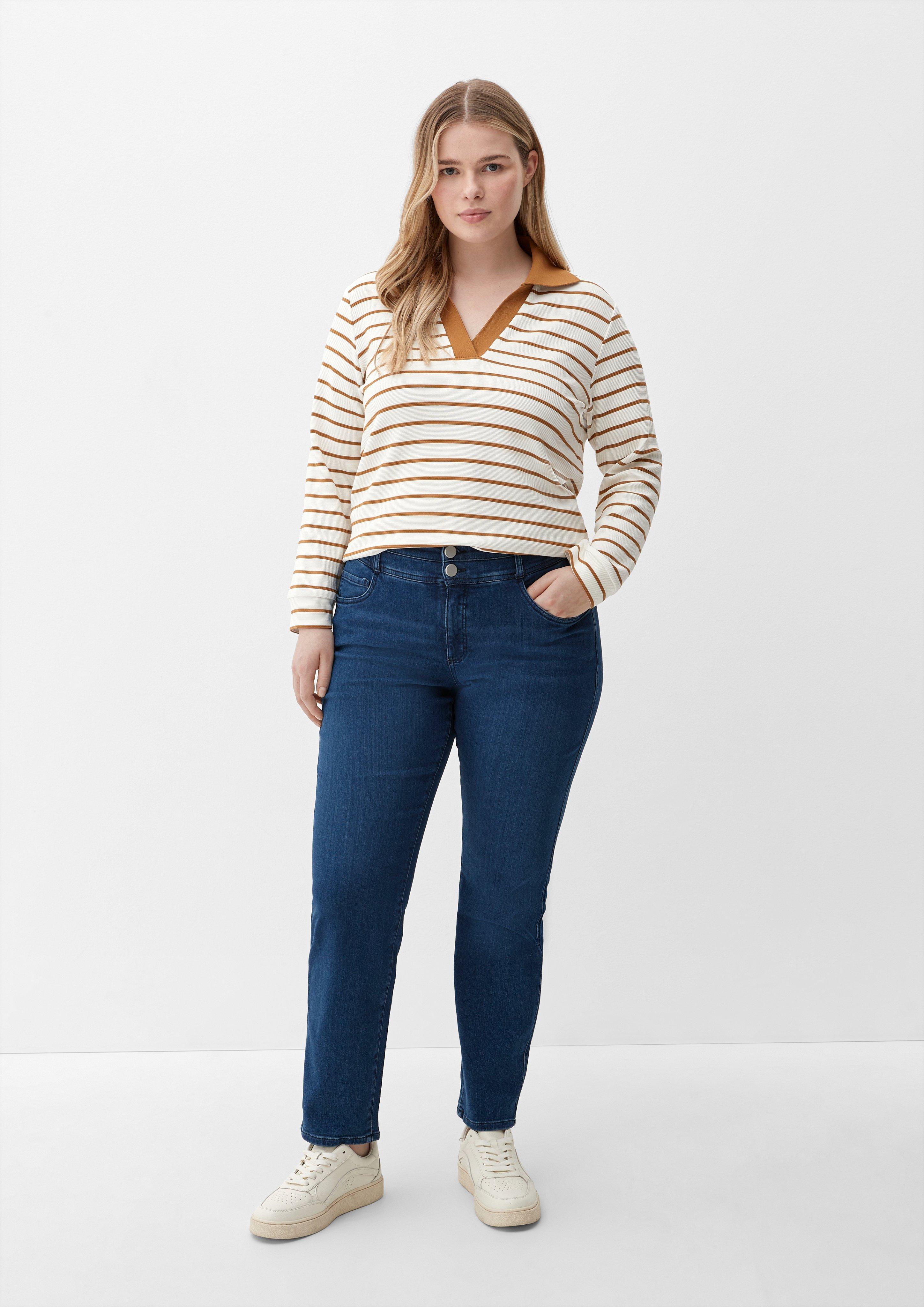 Jeans / Slim Fit / Mid Rise / Slim Leg / doppelter Bund  2129658-56Z5