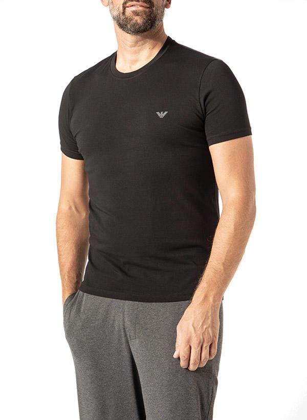 EMPORIO ARMANI, T-Shirts, Baumwolle, schwarz-weiß