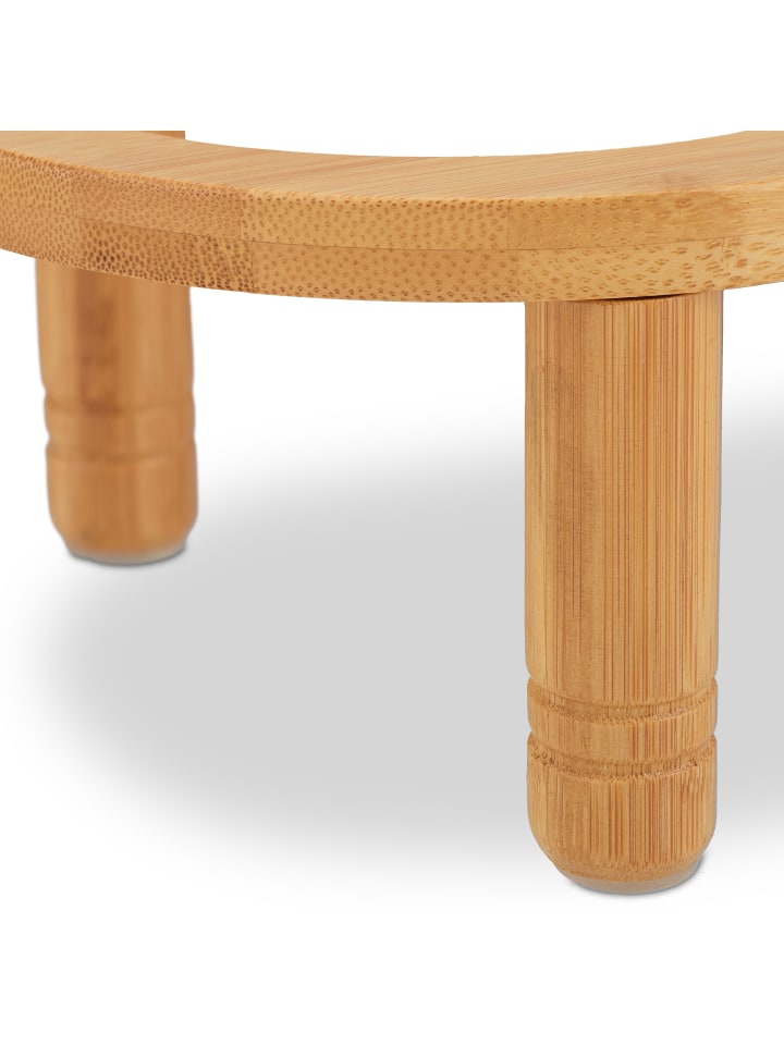 relaxdays Futterbar in Natur/Silber - (B)34,5x (H)9,5 x (T)18 cm günstig kaufen onesize