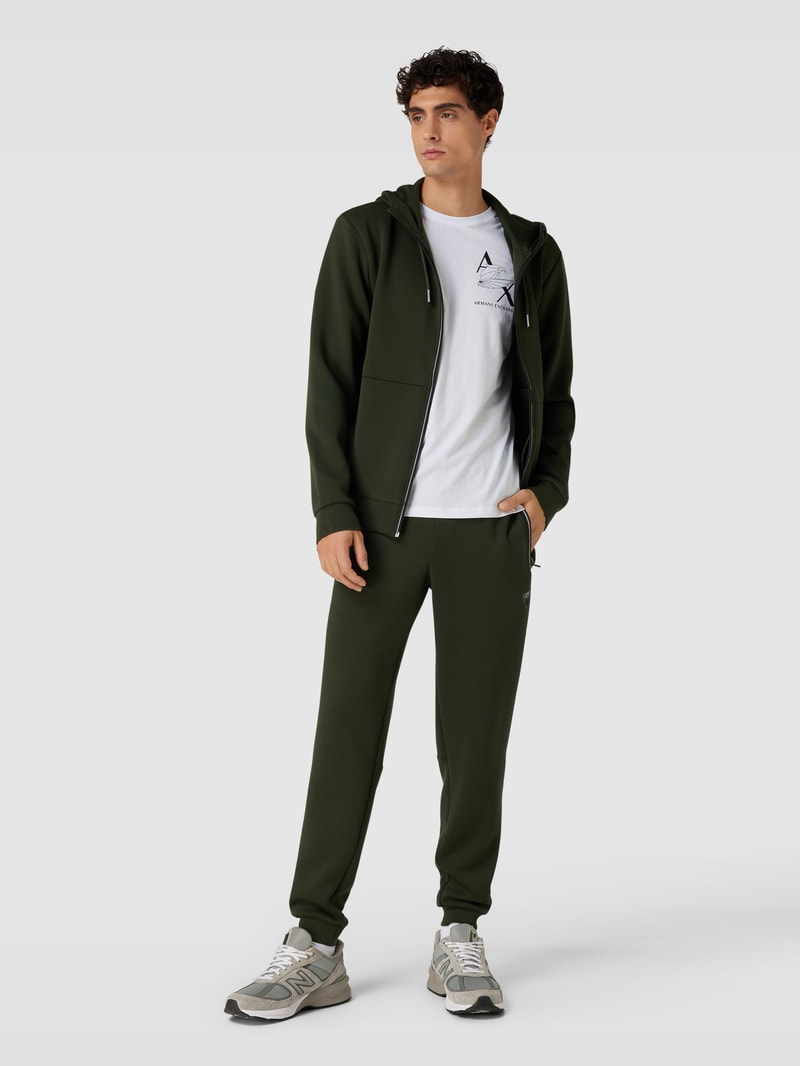 T-Shirt mit Label-Motiv-Print Modell 'AX Eage' in weiß