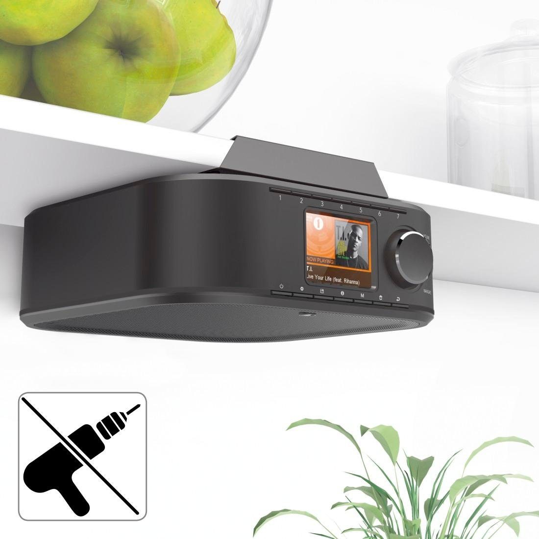 Hama Internetradio Digitalradio WLAN/BT/DAB+, schwarz Spotify, inkl. App Digitalradio (DAB) (5 W)