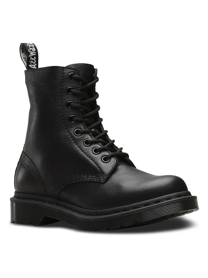 Dr. Martens Leder-Boots in Schwarz günstig kaufen