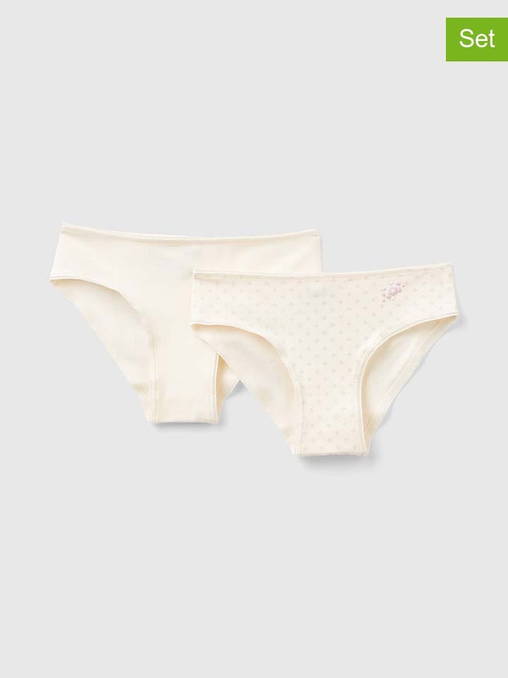 Benetton 2er-Set: Slips in Creme günstig kaufen