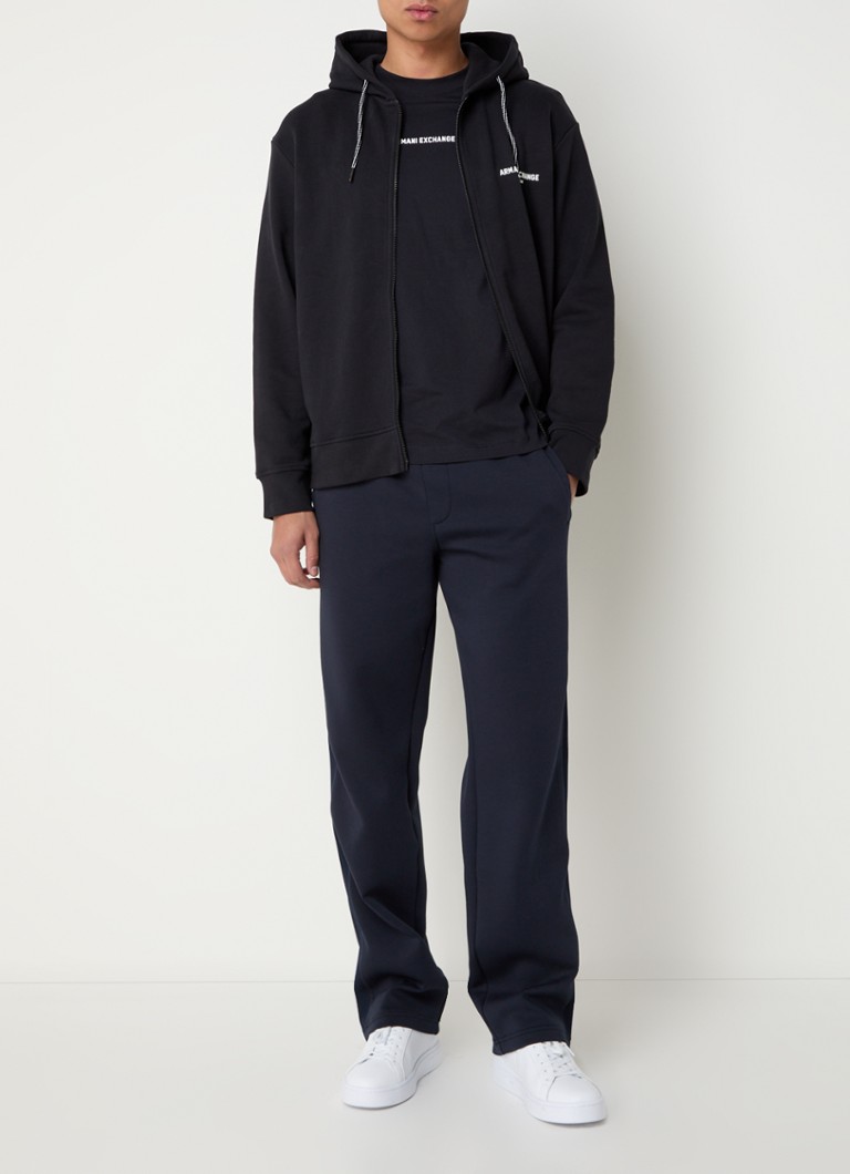 Armani Exchange Sweat jacket with logo and back print