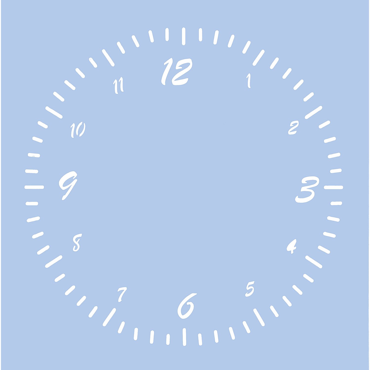 buttinette Uhr-Schablone 
