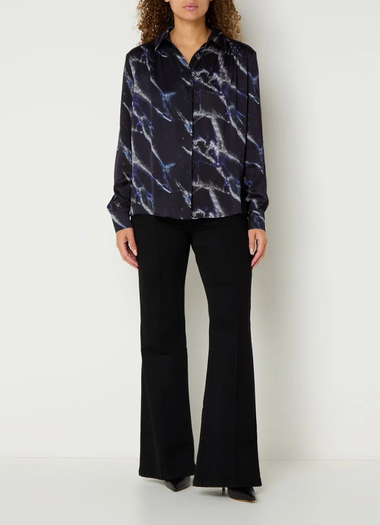 Blusa in raso stampato di Claudia Sträter