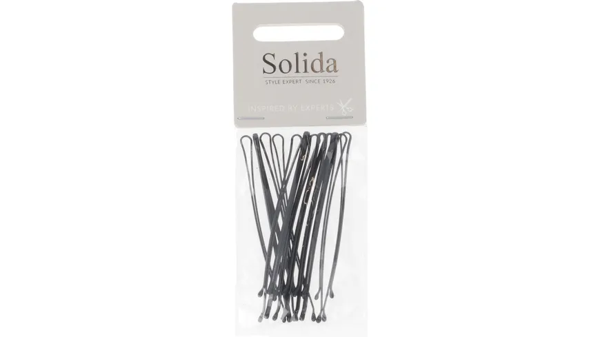 Solida Haarklemme schwarz 7cm