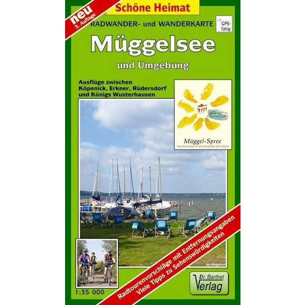 Radwander- und Wanderkarte Müggelsee und Umgebung 1 : 35 000 - Wanderkarte