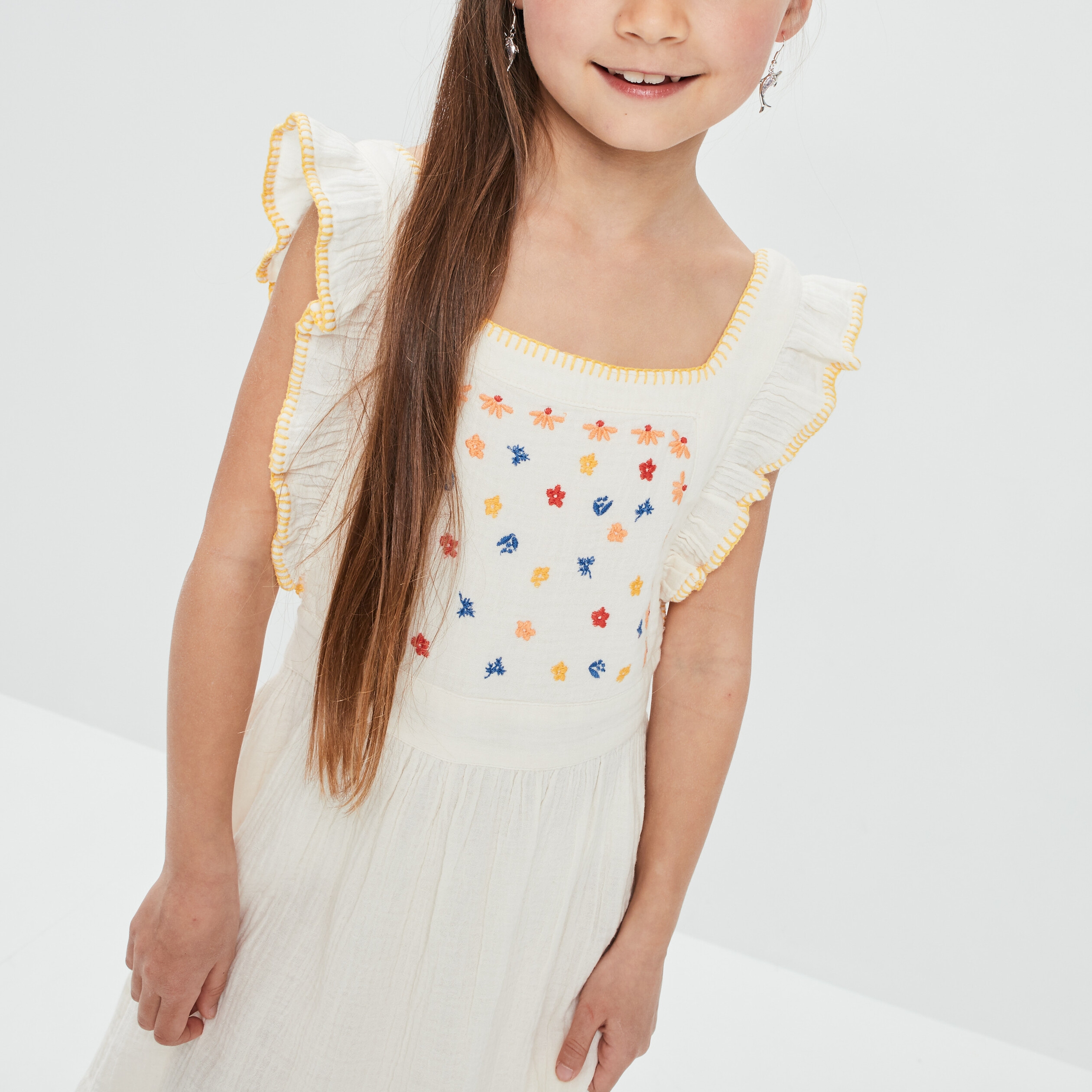 Robe évasée Creeks sable fille | La Halle