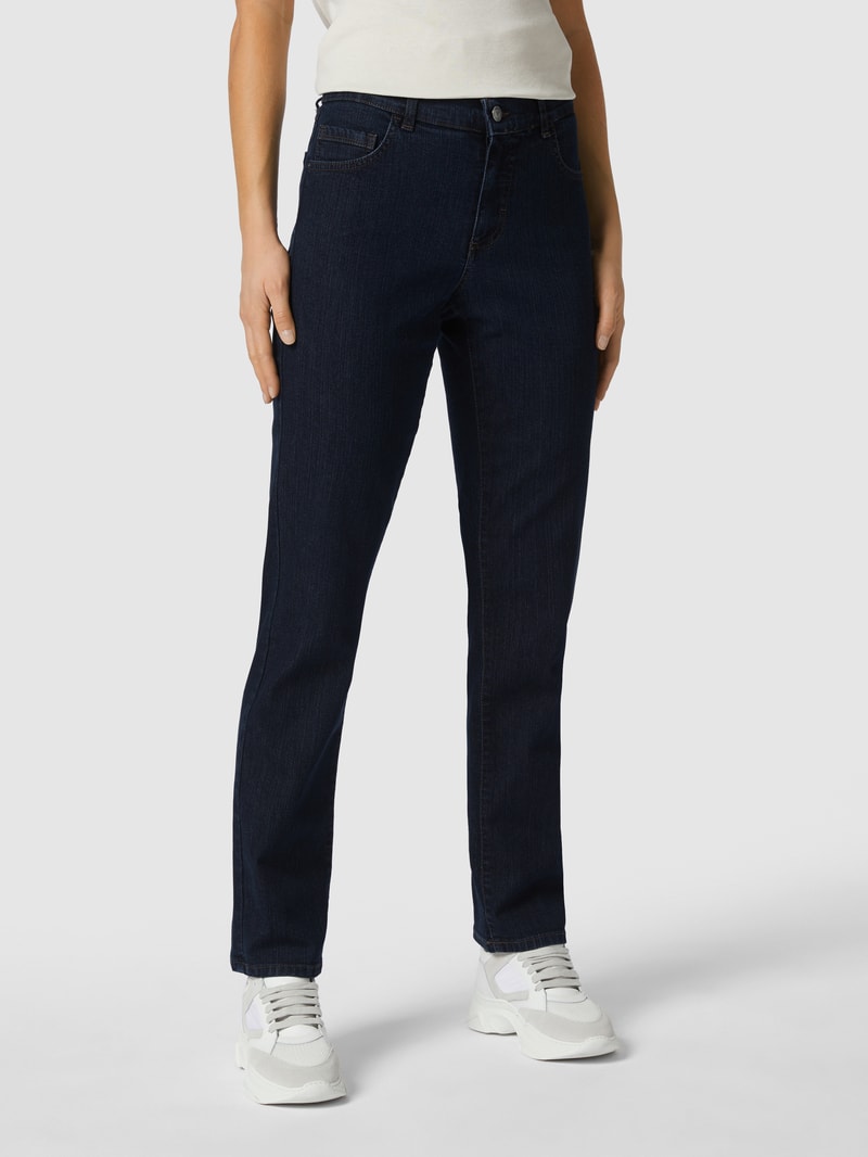 Jeans mit Stretch-Anteil in marineblau