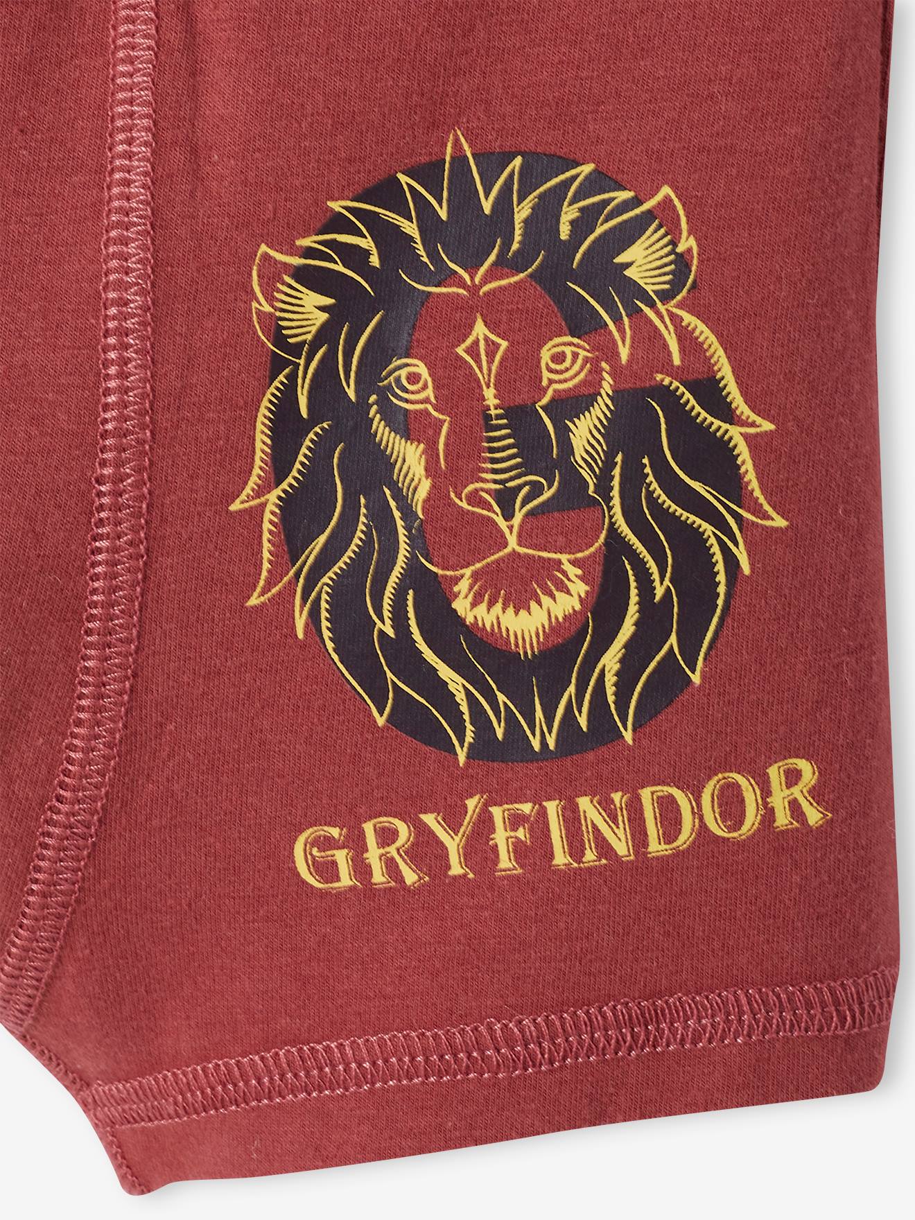 Harry Potter 3er-Pack Jungen Boxershorts HARRY POTTER Oeko-Tex - rot/grün/grau