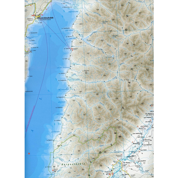 Reise Know-How Landkarte Baikalsee / Lake Baikal 1:550.000 - Straßenkarte