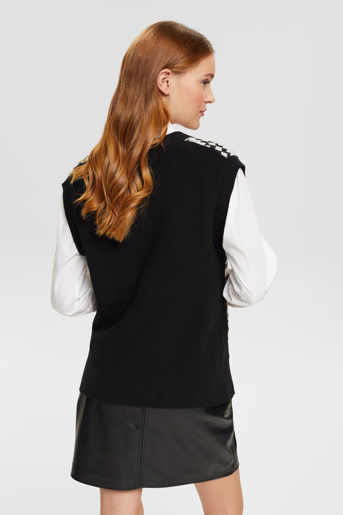 Tanktop mit V-Ausschnitt und Fair-Isle-Jacquard