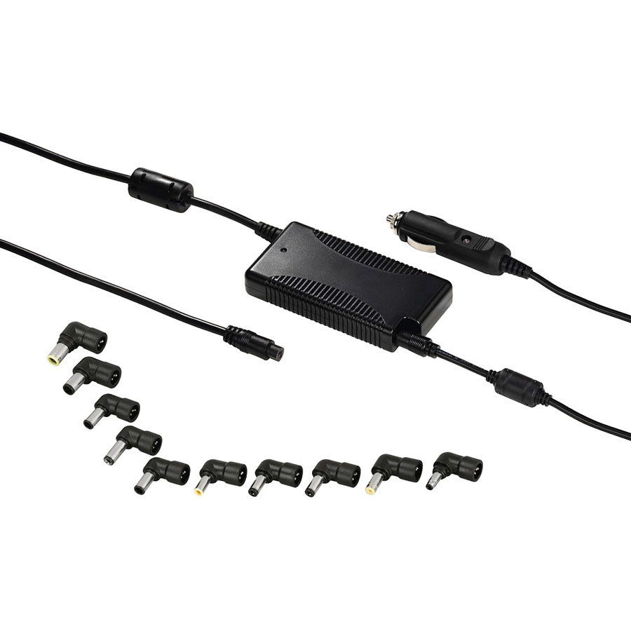 Hama universal Kfz-Notebook-Netzteil mit 10 Adaptertips für PKW/LKW, 90 W, 1 Stück  - ATU