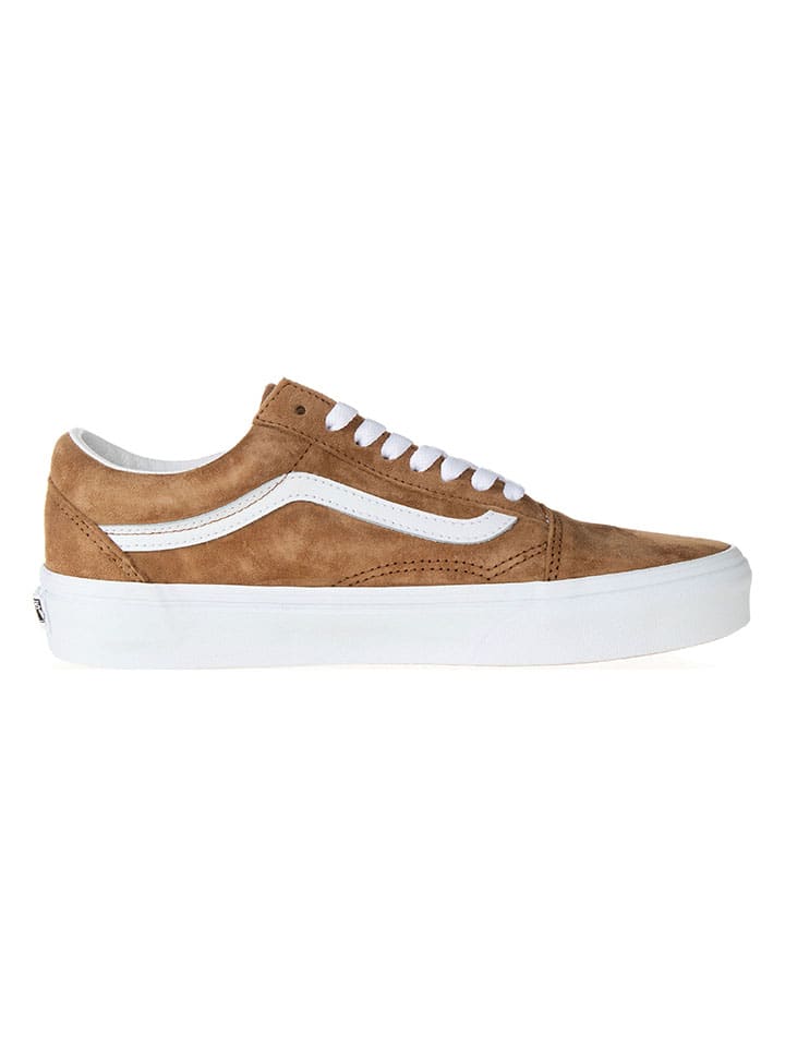Vans Leder-Sneakers in Hellbraun günstig kaufen