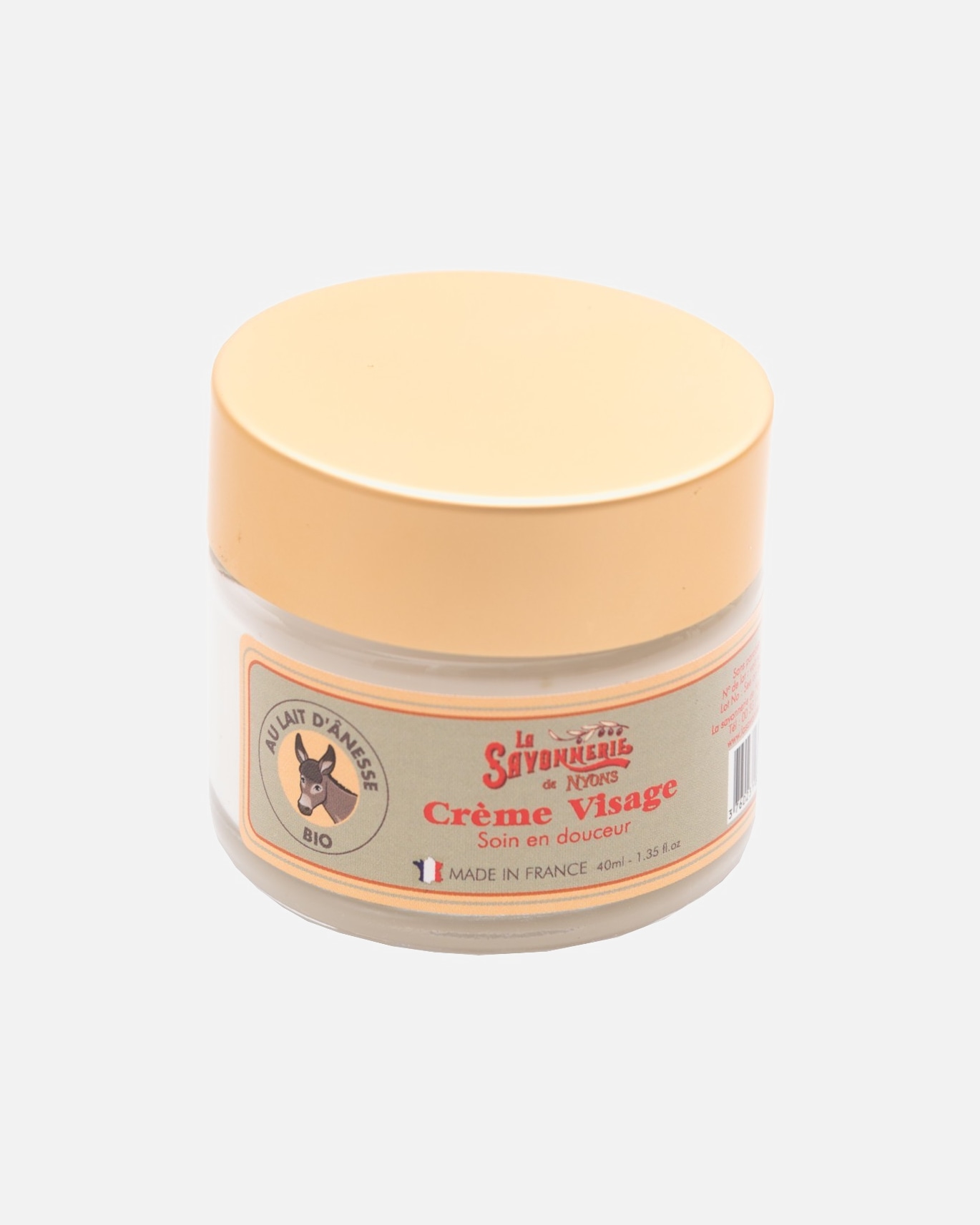 La Savonnerie de Nyons Organic Donkey Milk Face Cream 40ml