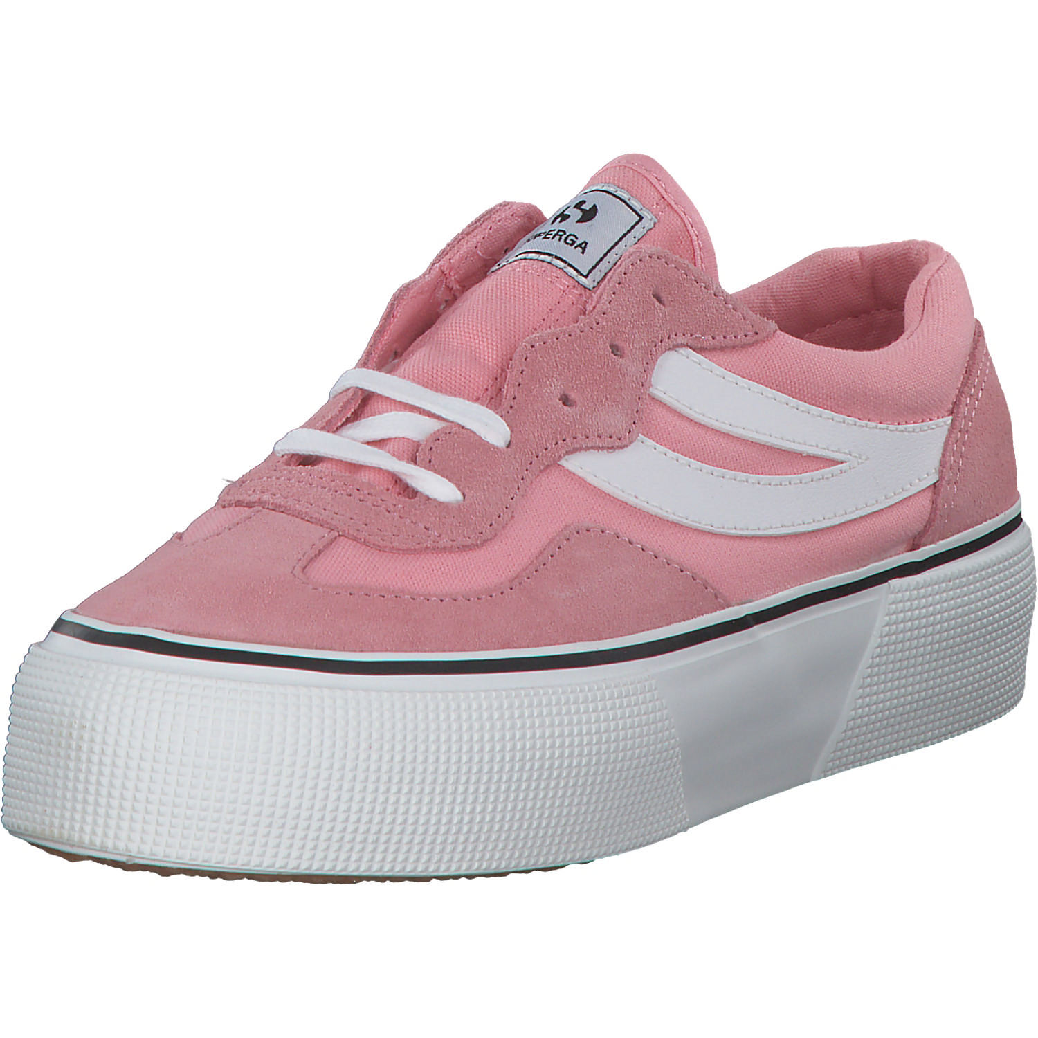 Superga 3041 Revolly Colorblock S1151MW, Schnürschuhe, Damen, pink white