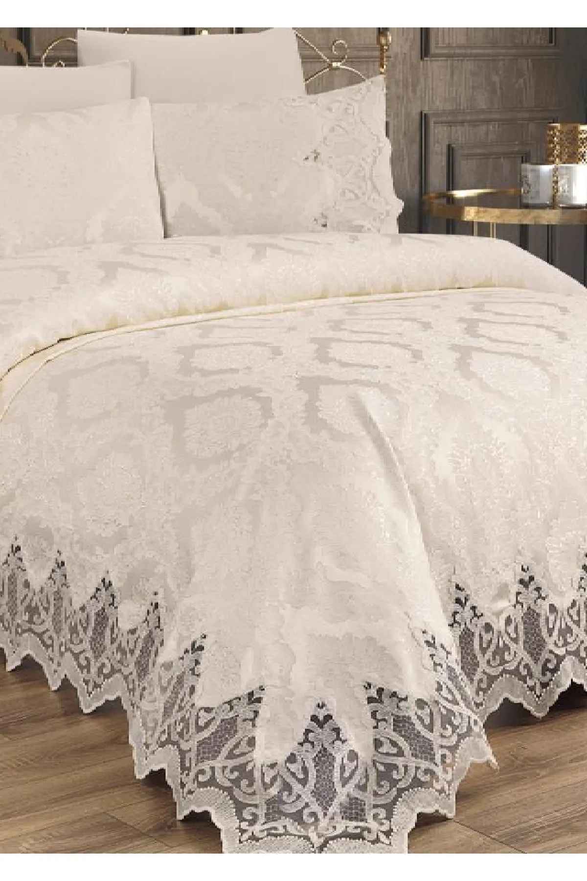 Çeyiz Diyarı  Bellisimo Double Pique Set Creme