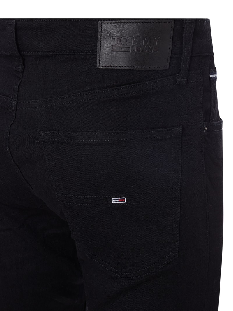 Slim Fit Jeans im 5-Pocket-Design Modell 'Austin' in schwarz