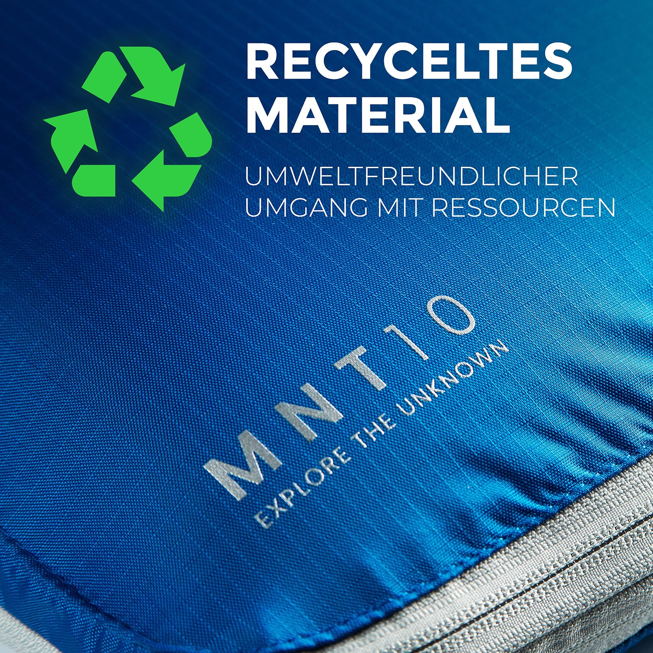 MNT10 Kofferorganizer Packtaschen recycelt mit Kompression S, M, L, XL, Packwürfel mit Schlaufe als Koffer-Organizer