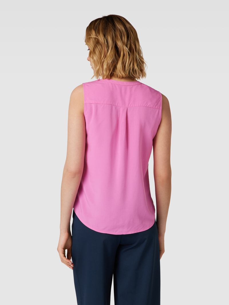 Blusentop aus reiner Viskose Modell 'Solid' in pink