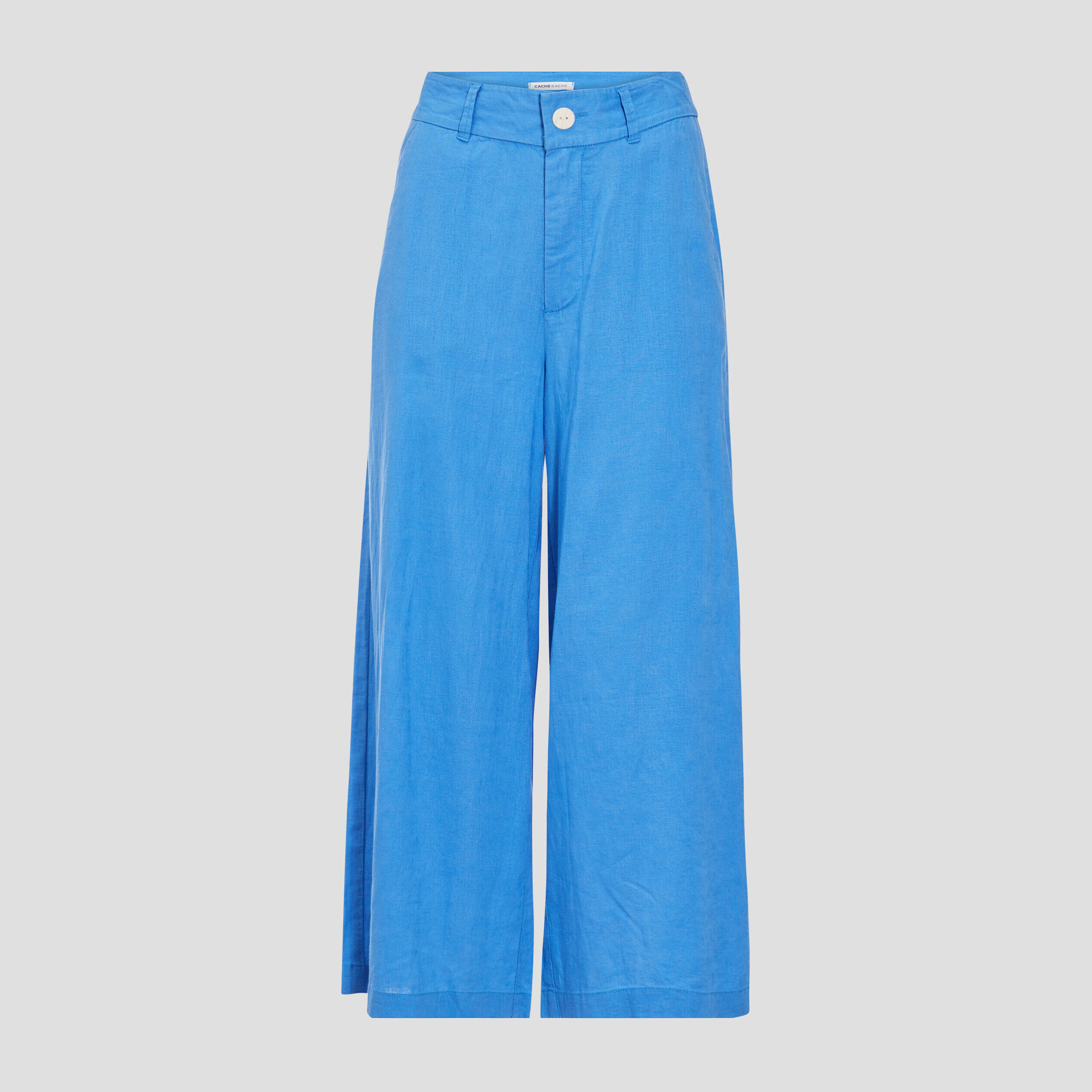 Pantalon large 7/8ème bleu femme | Cache Cache