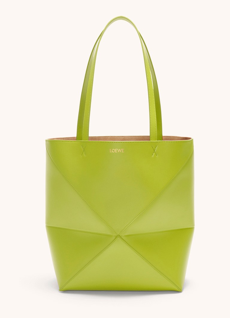 LOEWE Puzzle Fold vidēja izmēra iepirkumu soma no teļādas