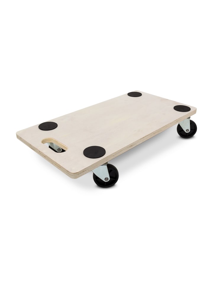 relaxdays Transportroller 200 kg in Natur - (B)58 x (H)11 x (T)30 cm günstig kaufen onesize