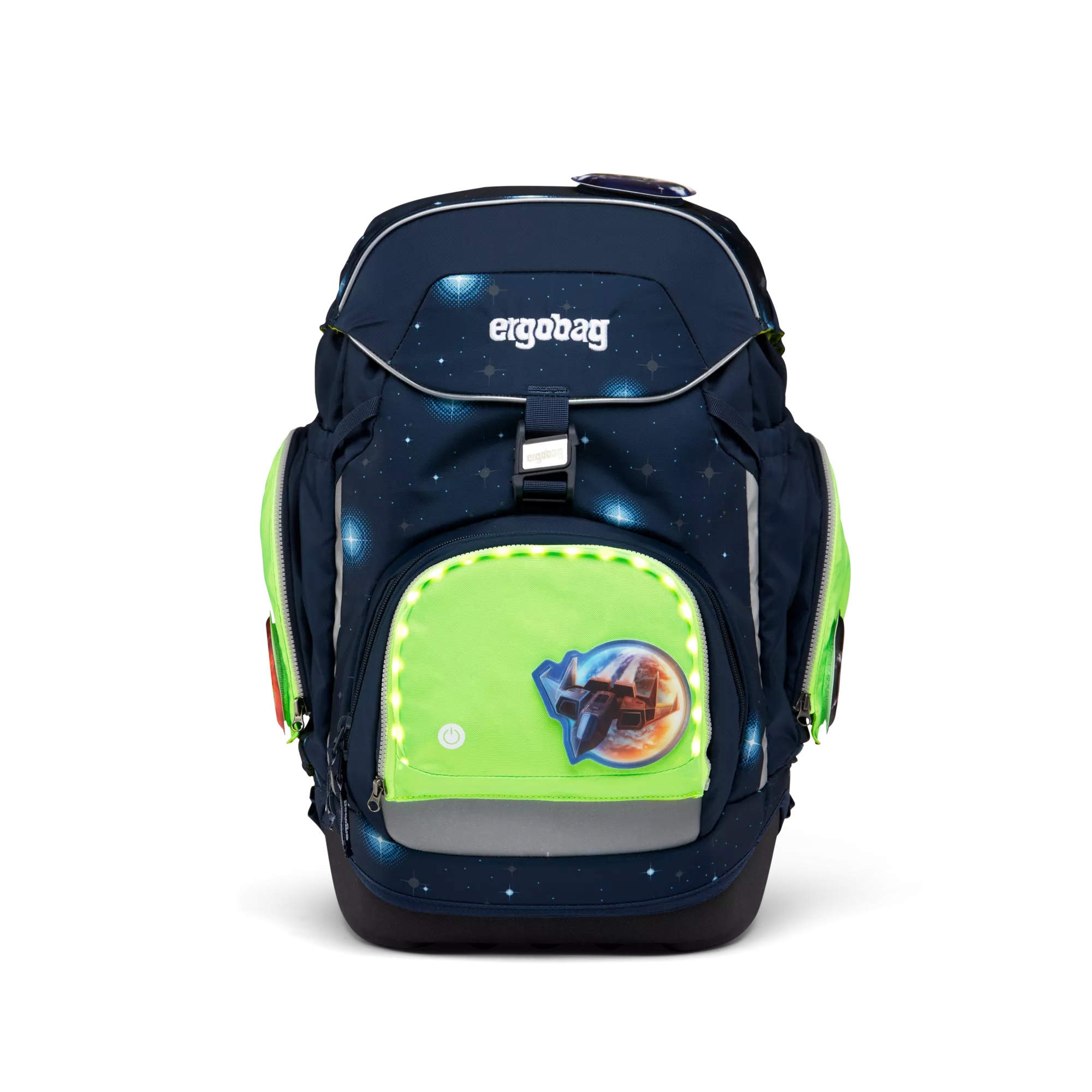 ergobag Fluo LED Zip Set Grün