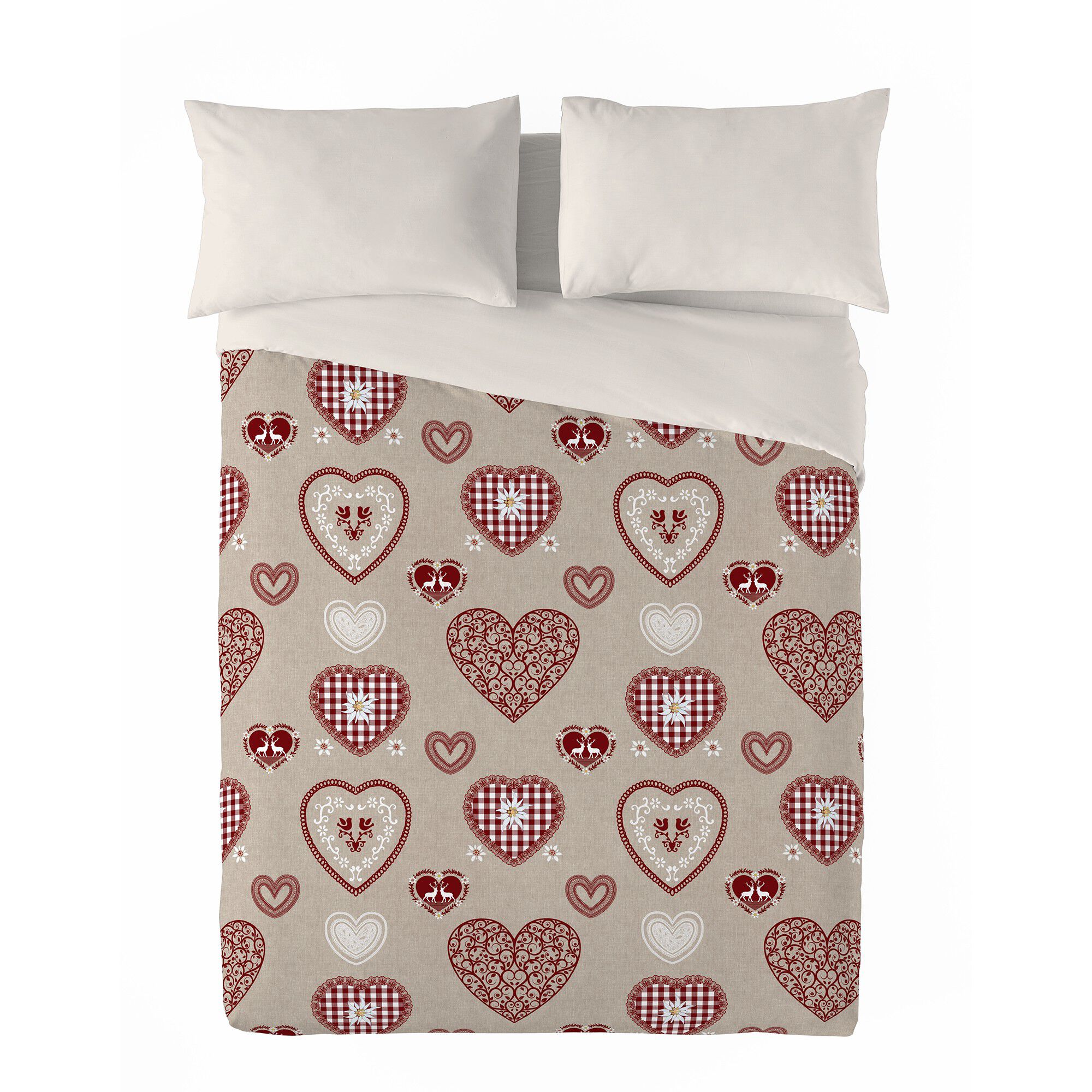 Couette microfibre imprimée chalet 200 g/m²