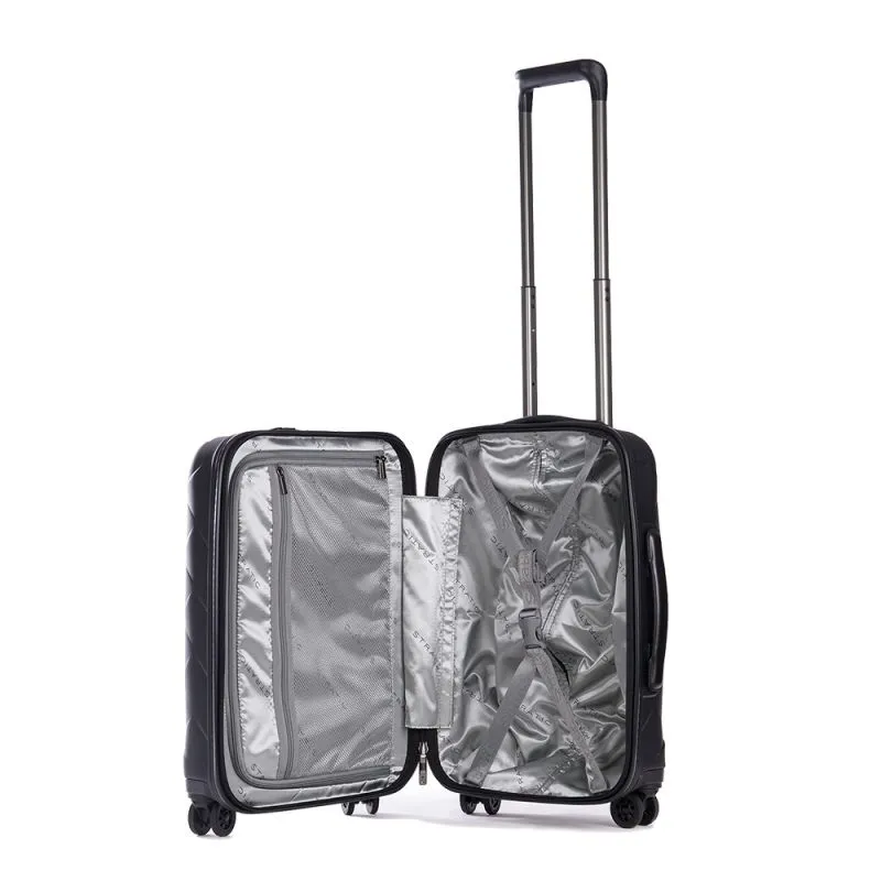 Stratic Leather&More - Hartschalen-Koffer S (mit Vortasche) - Matt Black