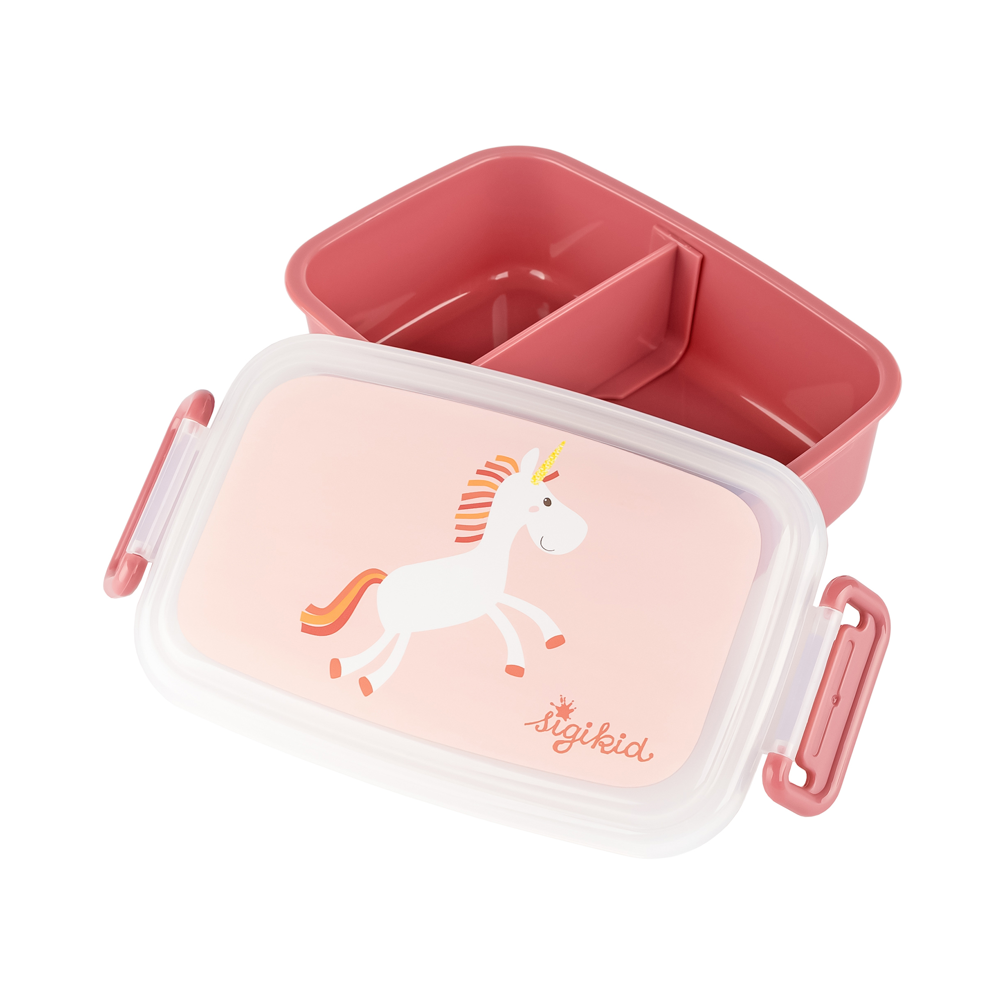 Kinder Set Edelstahl-Trinkflasche und Brotbox Einhorn