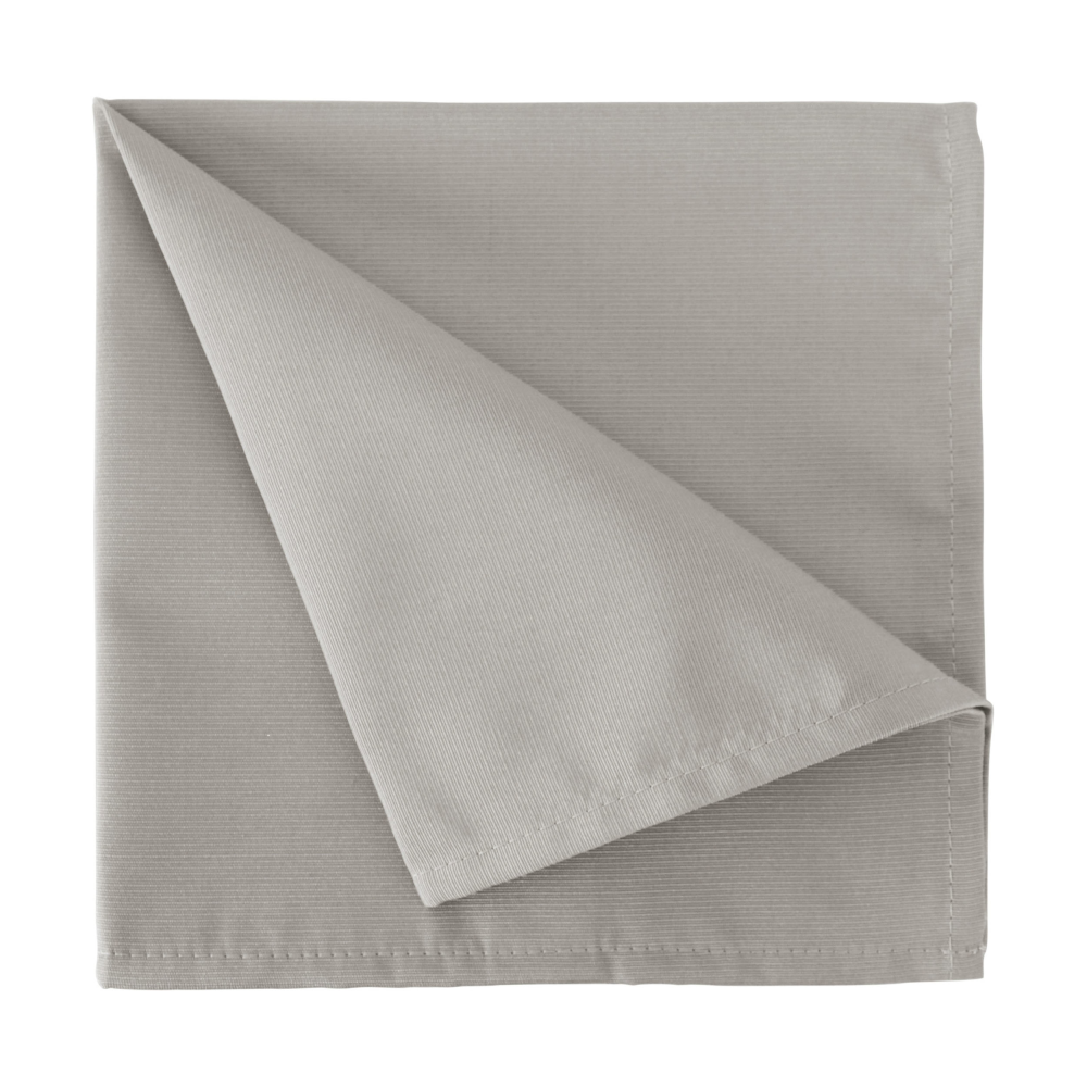 Serviette grau Uni-Rips