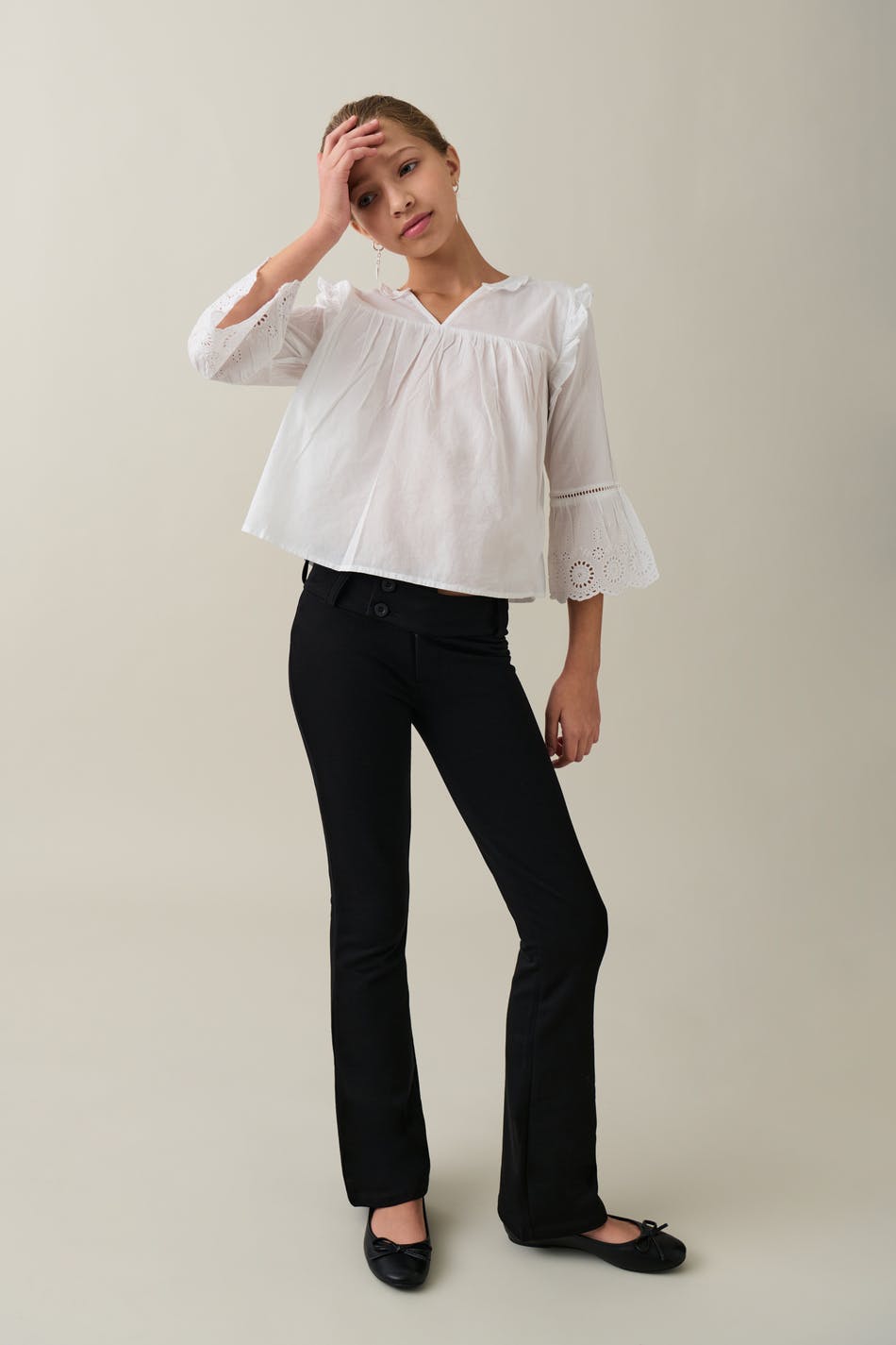 Y low waist bootcut trousers